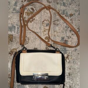 Rosetti Black and White Crossbody Bag